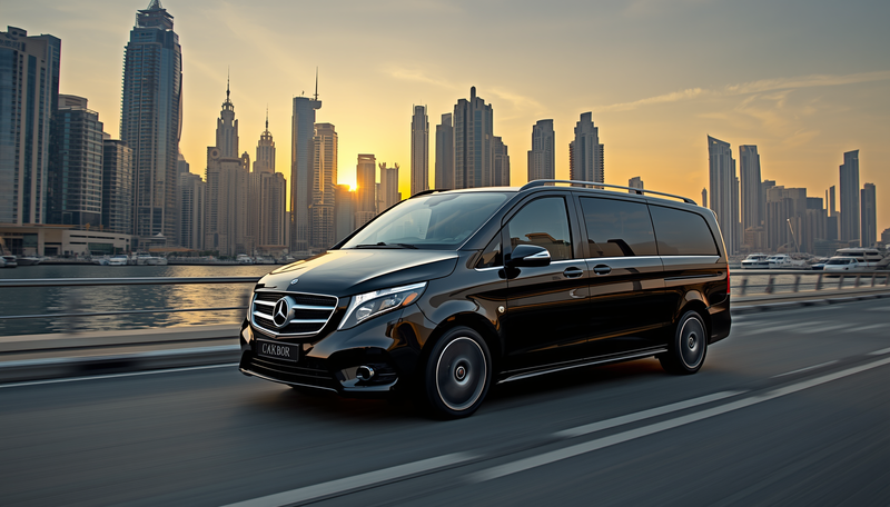 Full day Mercedes Sprinter chauffeur Dubai