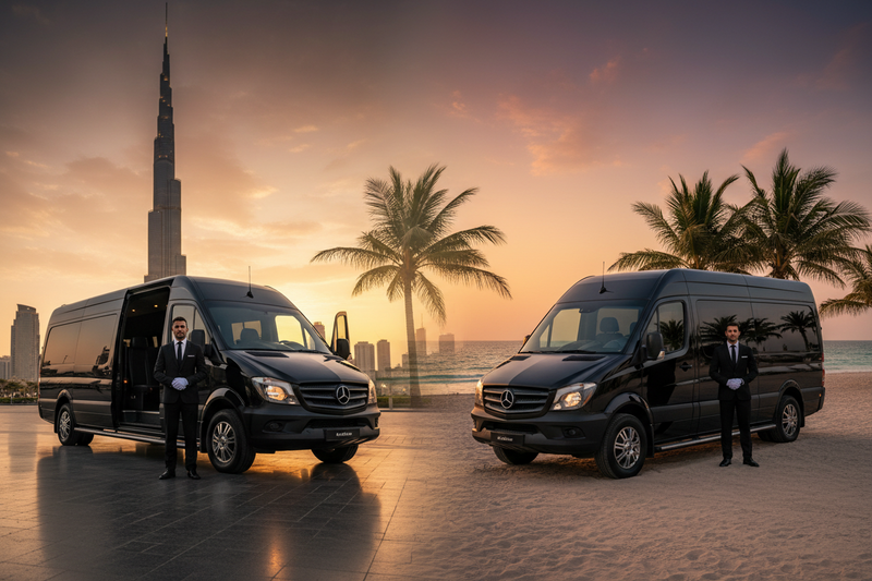 Full day Mercedes Sprinter chauffeur Dubai