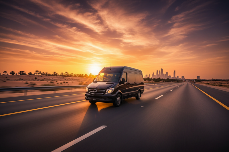 Mercedes Sprinter UAE city transfer chauffeur service