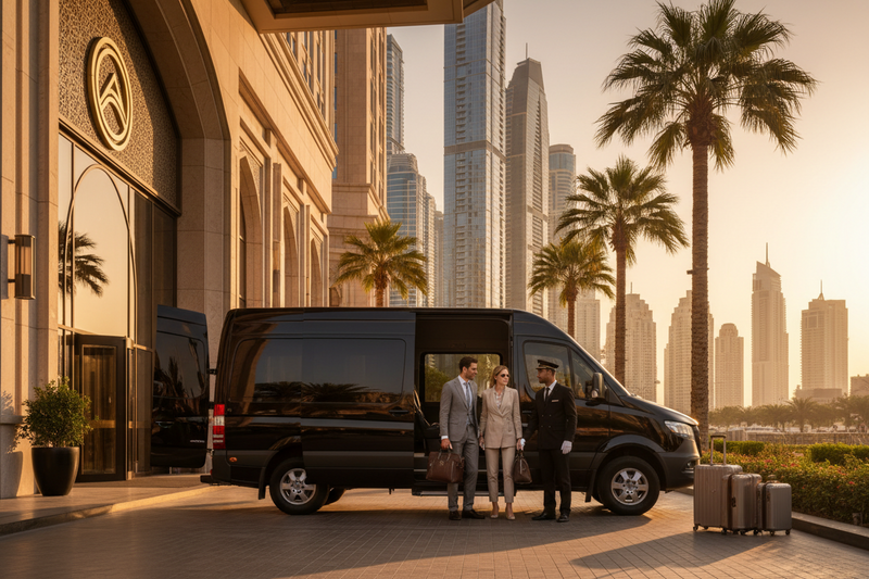 Mercedes Sprinter hotel transfer Dubai